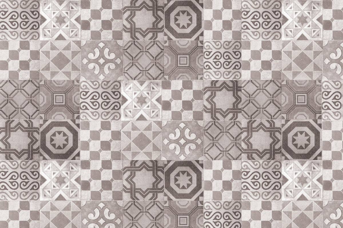 Toilettenrückwand Patchwork