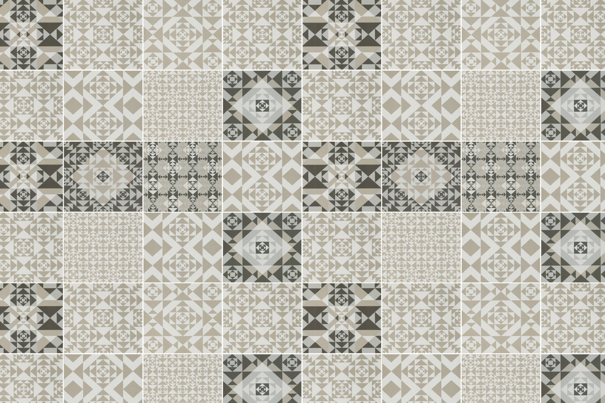 Toilettenrückwand Patchwork