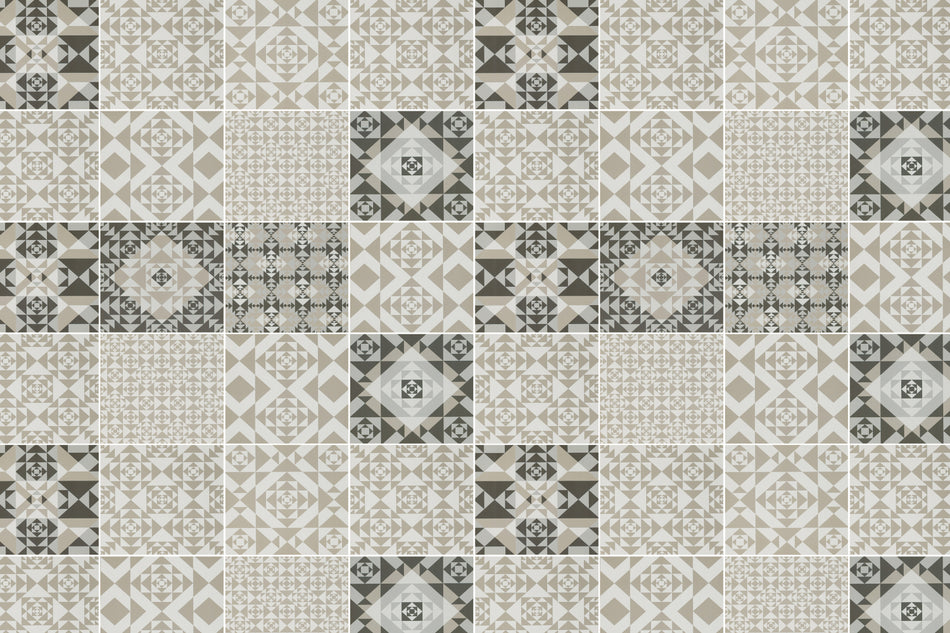 Toilettenrückwand Patchwork