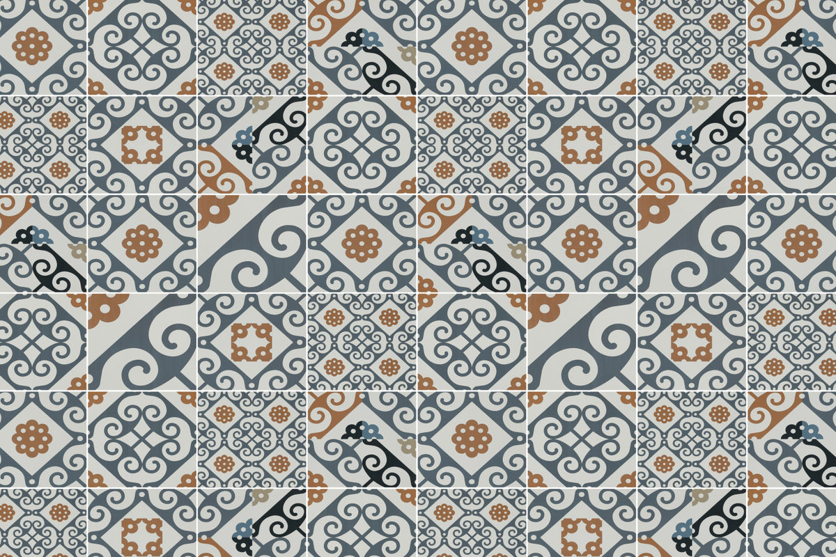 Toilettenrückwand Patchwork