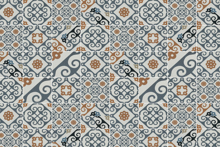 Toilettenrückwand Patchwork