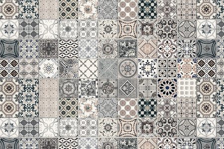 Toilettenrückwand Patchwork