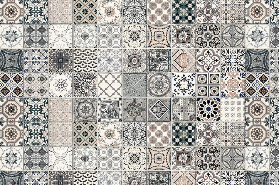 Toilettenrückwand Patchwork