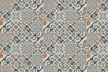 Toilettenrückwand Patchwork