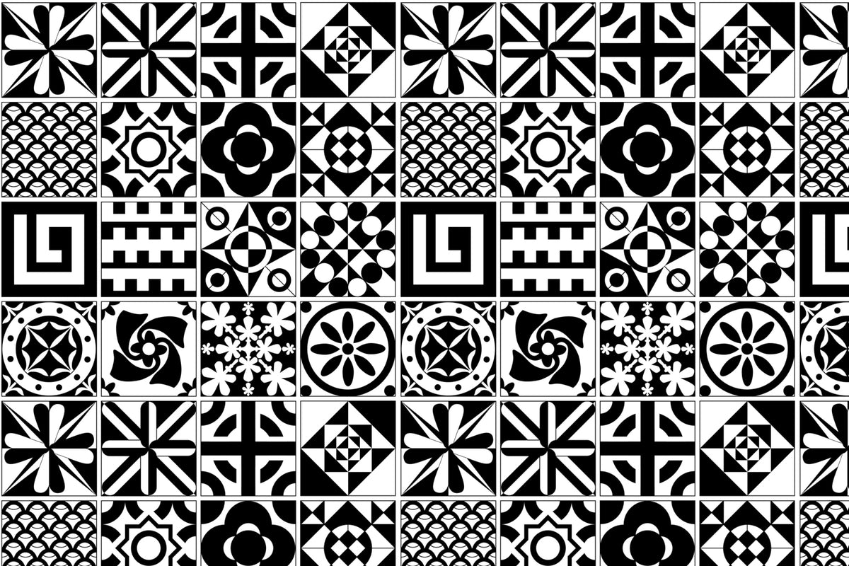 Toilettenrückwand Patchwork