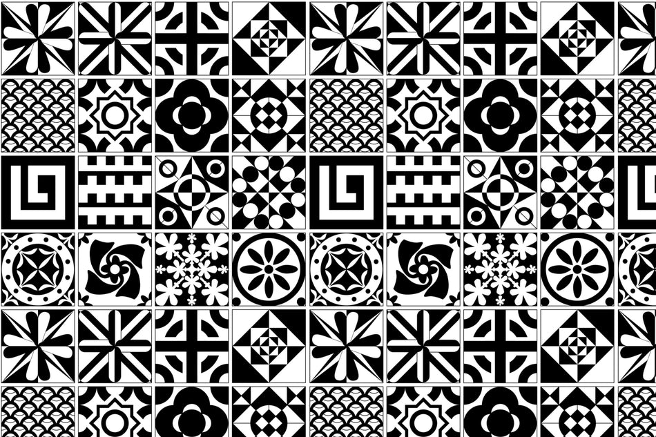 Toilettenrückwand Patchwork