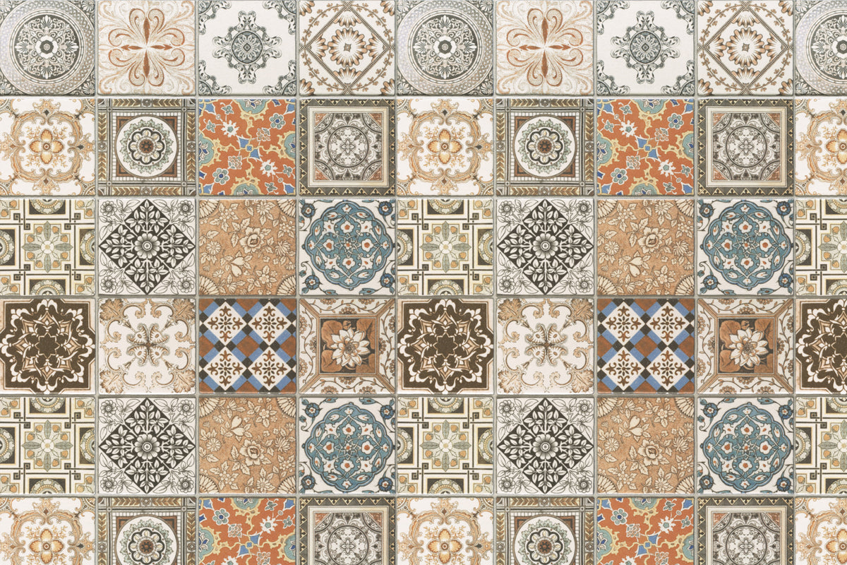 Toilettenrückwand Patchwork