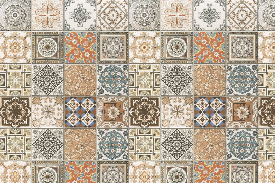 Toilettenrückwand Patchwork