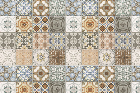 Toilettenrückwand Patchwork