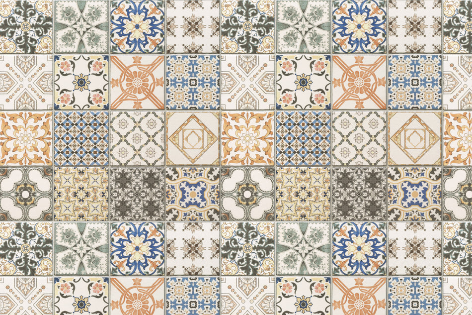 Toilettenrückwand Patchwork