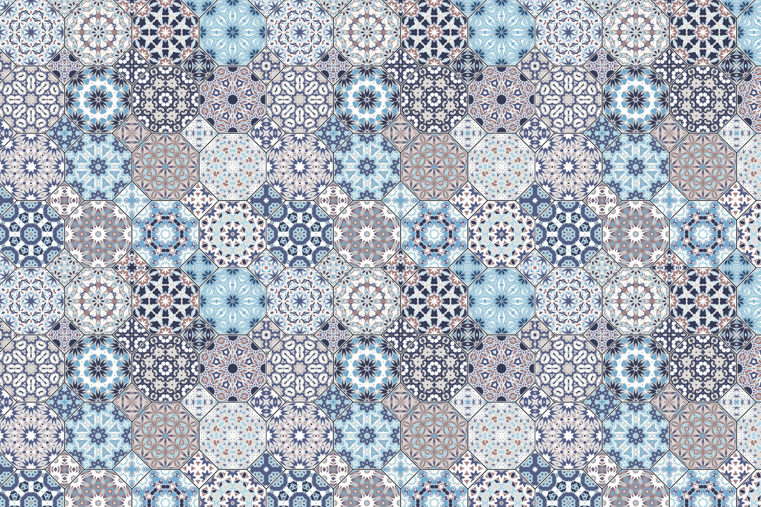 Toilettenrückwand Patchwork