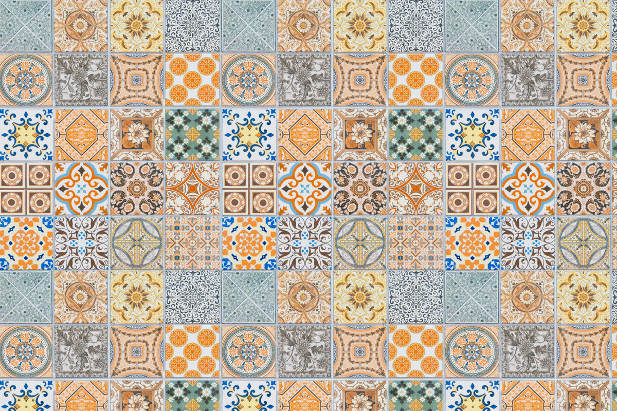 Toilettenrückwand Patchwork