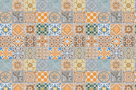 Toilettenrückwand Patchwork
