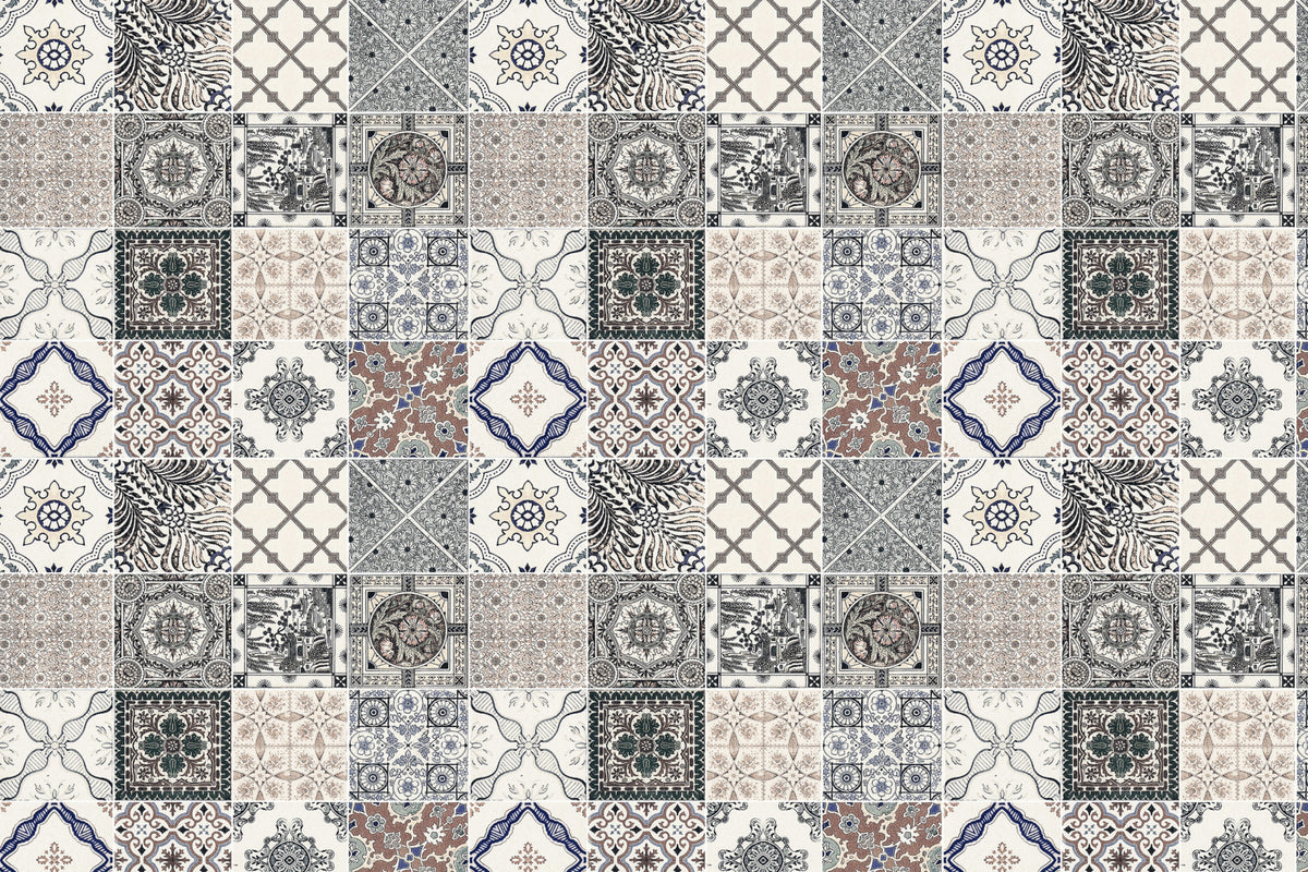 Toilettenrückwand Patchwork
