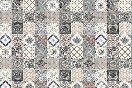Toilettenrückwand Patchwork