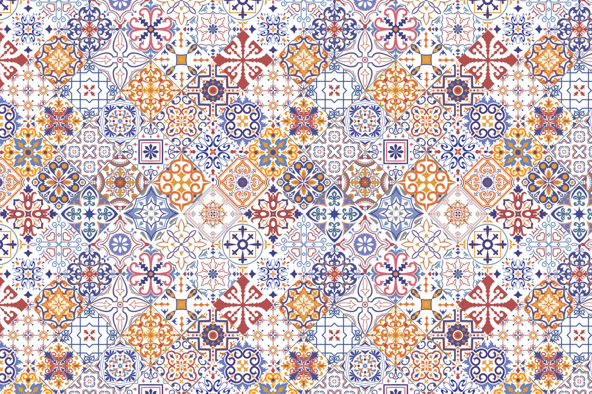 Toilettenrückwand Patchwork
