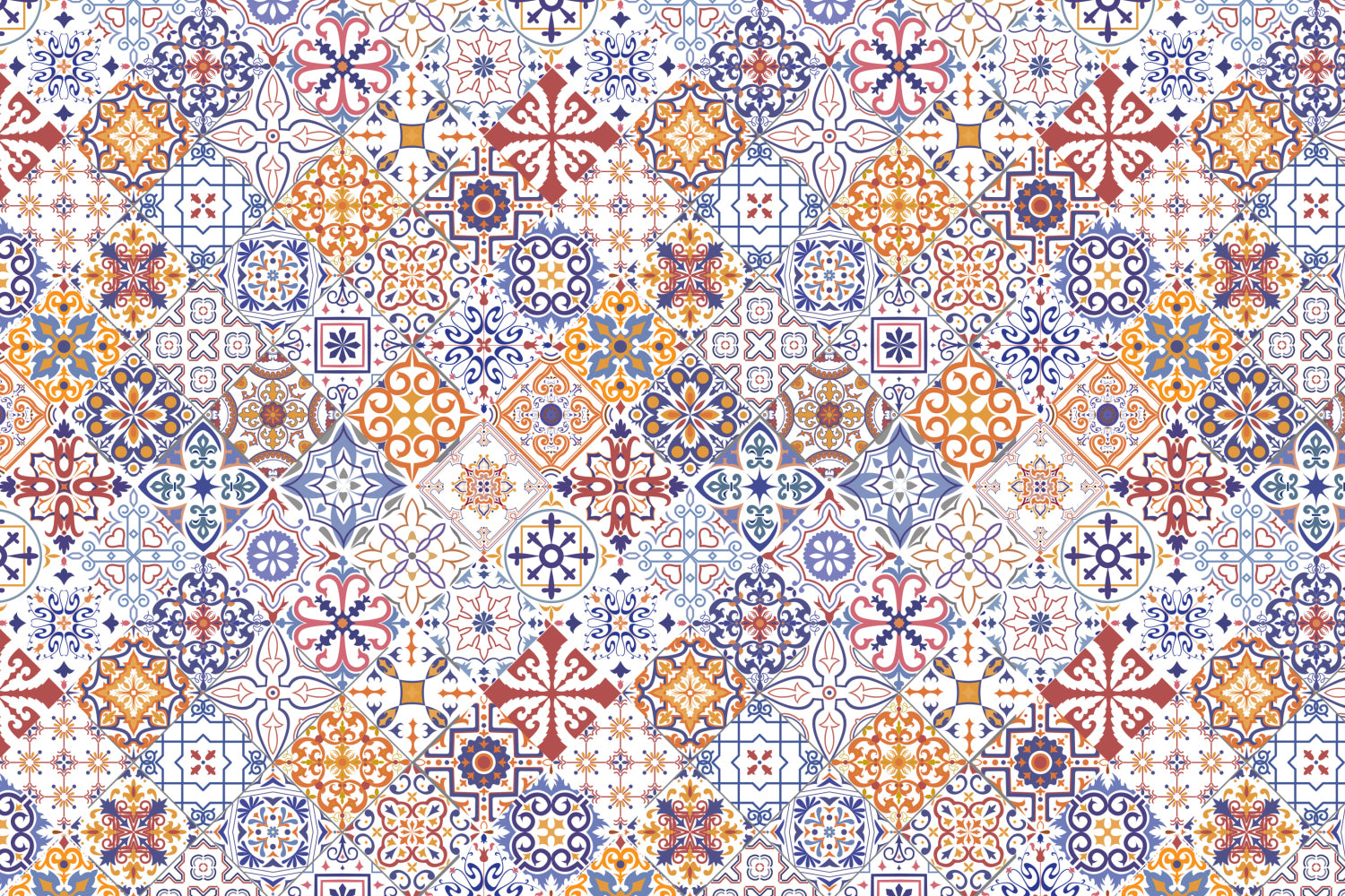 Toilettenrückwand Patchwork