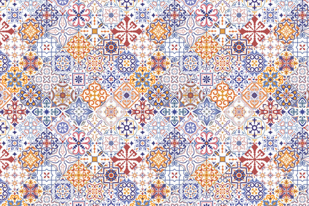 Toilettenrückwand Patchwork