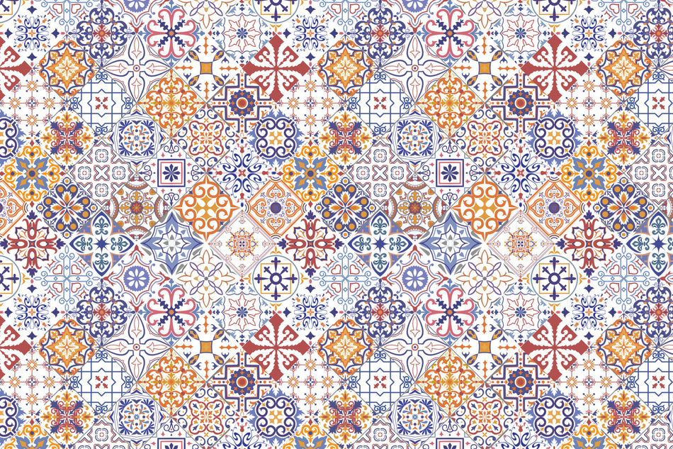 Toilettenrückwand Patchwork