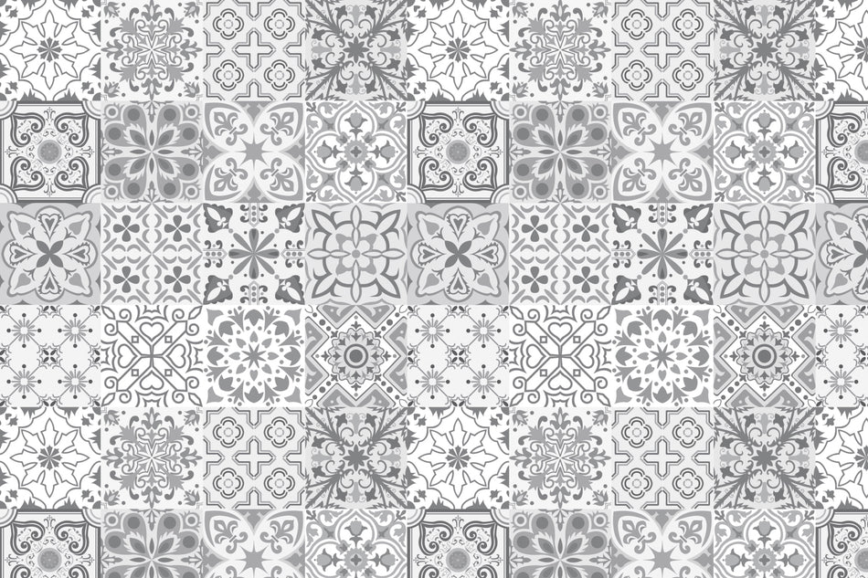 Toilettenrückwand Patchwork