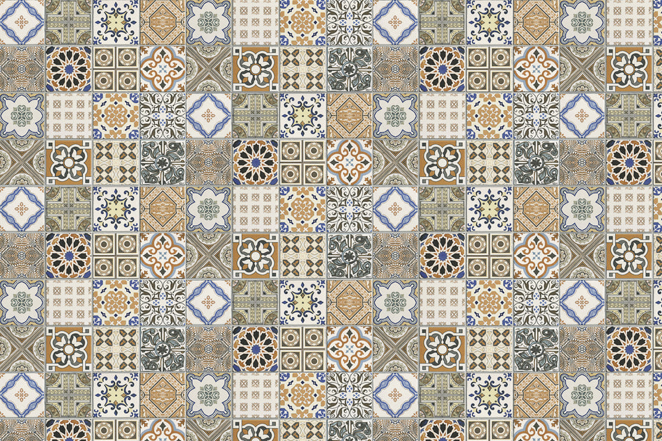 Toilettenrückwand Patchwork