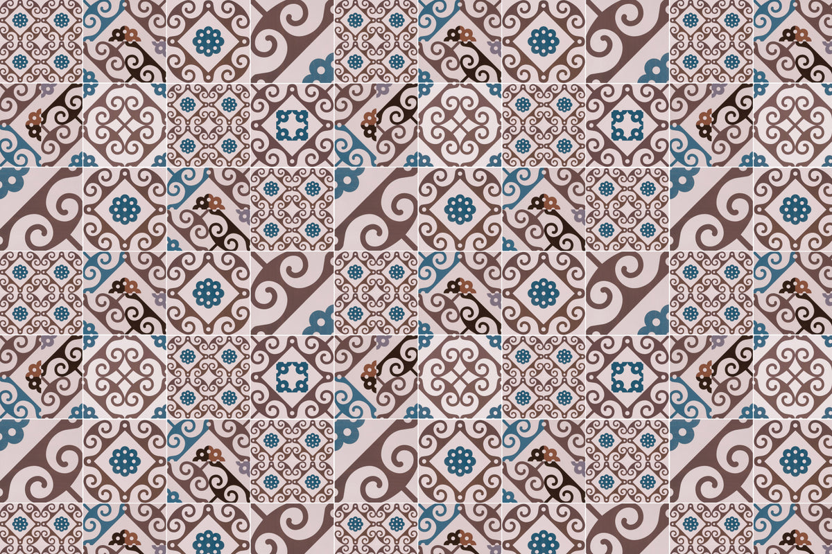 Toilettenrückwand Patchwork