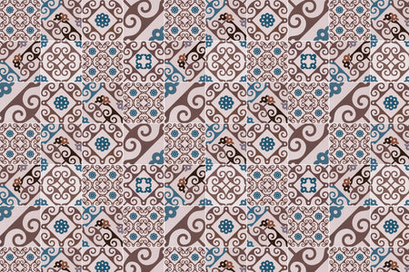 Toilettenrückwand Patchwork