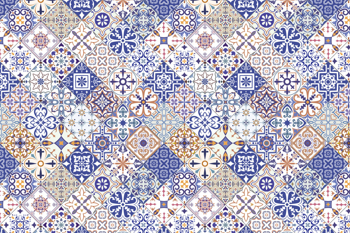 Toilettenrückwand Patchwork