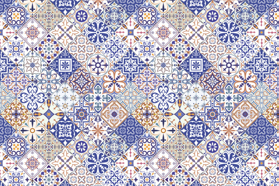 Toilettenrückwand Patchwork