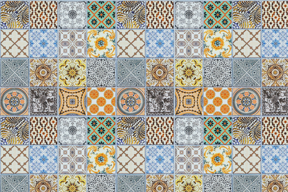 Toilettenrückwand Patchwork