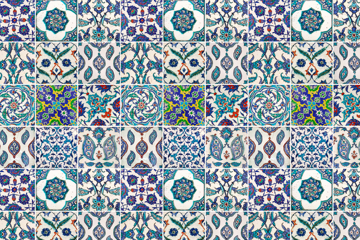 Toilettenrückwand Patchwork