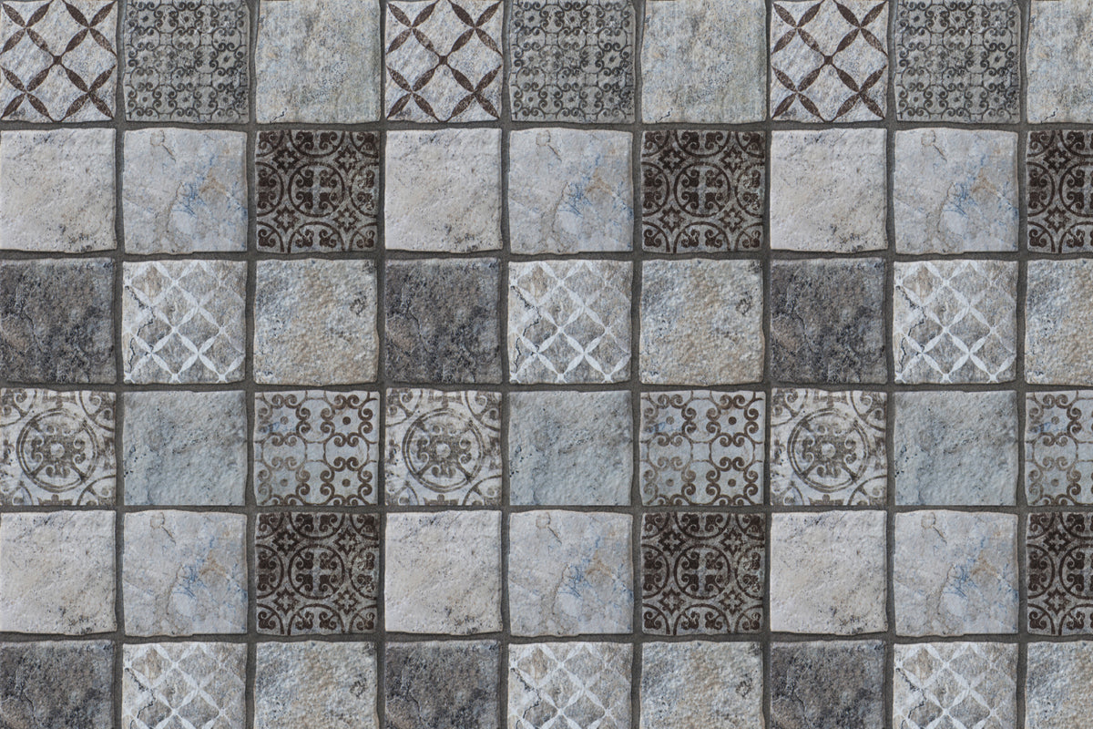 Toilettenrückwand Patchwork