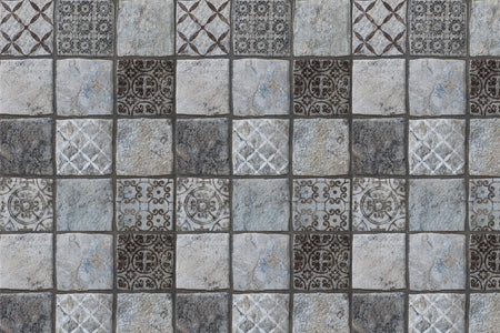 Toilettenrückwand Patchwork