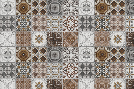 Toilettenrückwand Patchwork