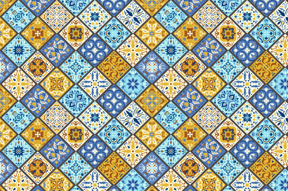 Toilettenrückwand Patchwork