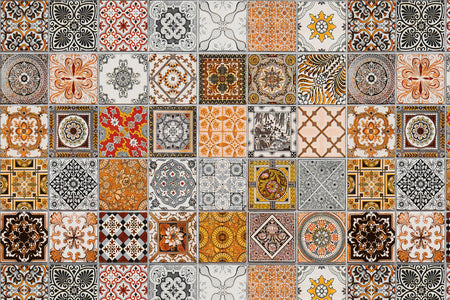 Toilettenrückwand Patchwork