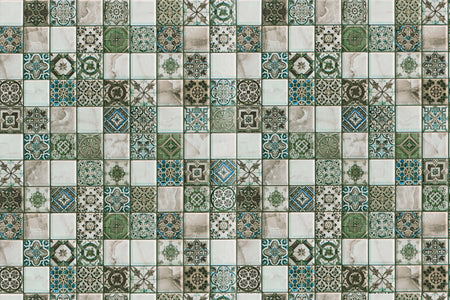 Toilettenrückwand Patchwork