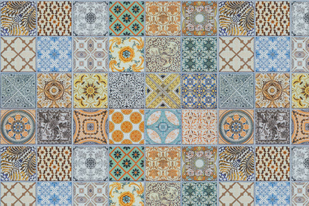 Toilettenrückwand Patchwork