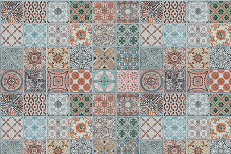 Toilettenrückwand Patchwork