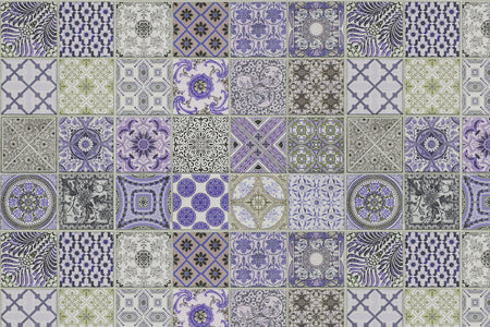 Toilettenrückwand Patchwork