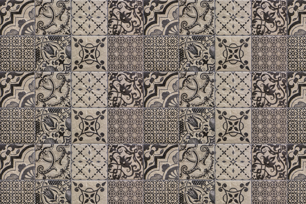 Toilettenrückwand Patchwork
