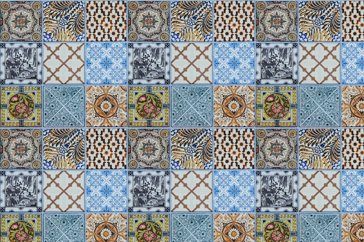 Toilettenrückwand Patchwork