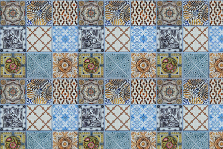 Toilettenrückwand Patchwork