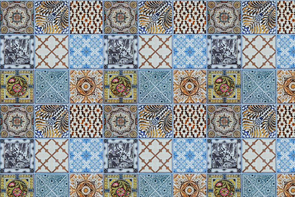 Toilettenrückwand Patchwork