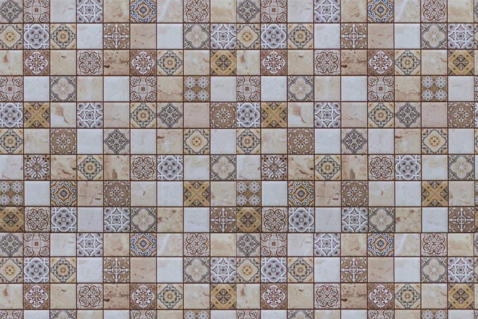 Toilettenrückwand Patchwork