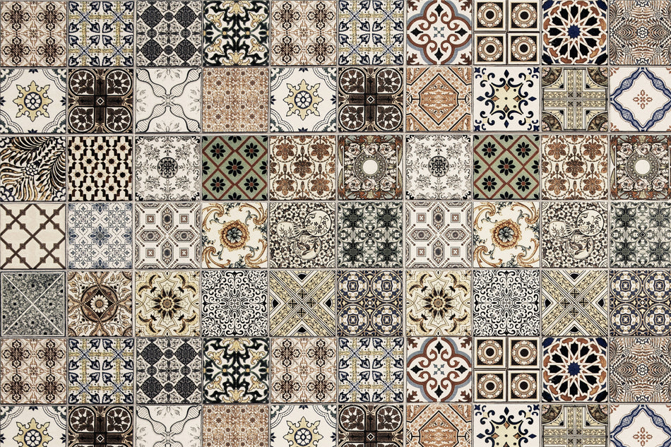 Toilettenrückwand Patchwork