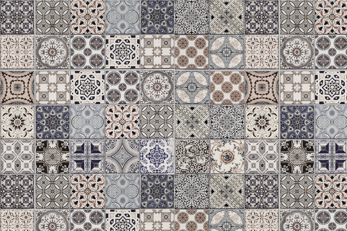 Toilettenrückwand Patchwork