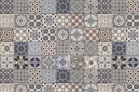 Toilettenrückwand Patchwork