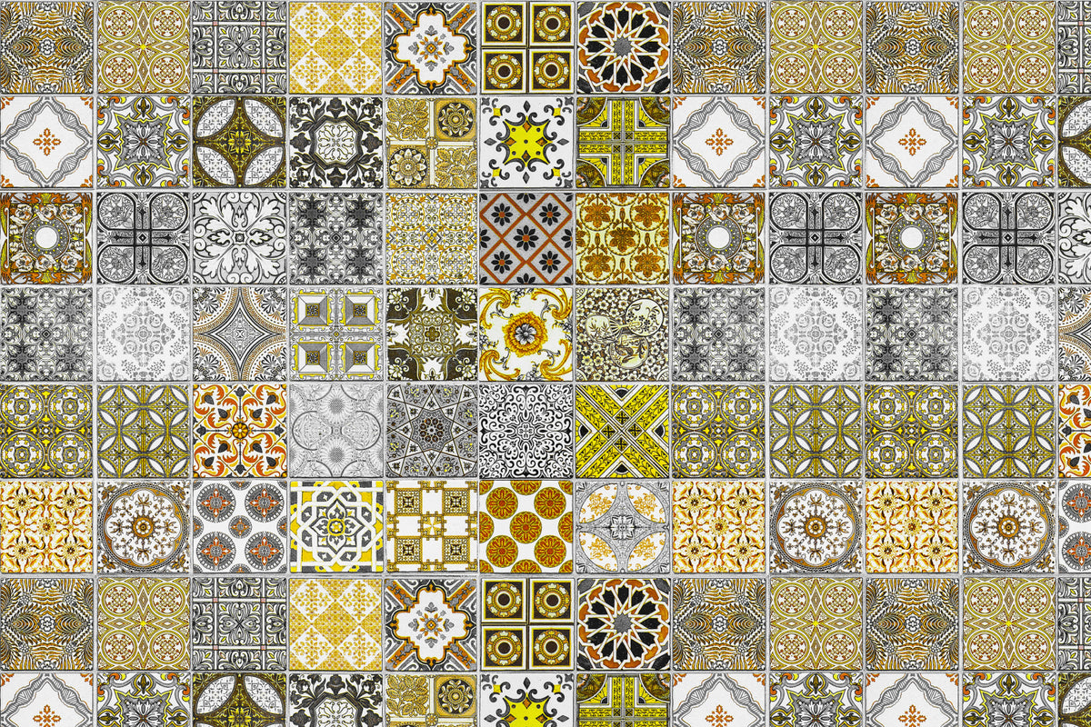 Toilettenrückwand Patchwork