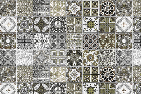 Toilettenrückwand Patchwork